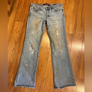 Women's Grunge Dollhouse Painted Jeans.  Size 6.